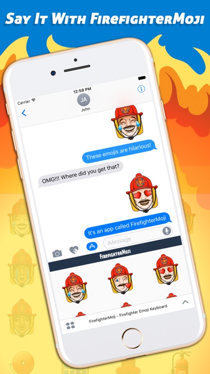 FirefighterMoji - Firefighter Emoji Keyboard