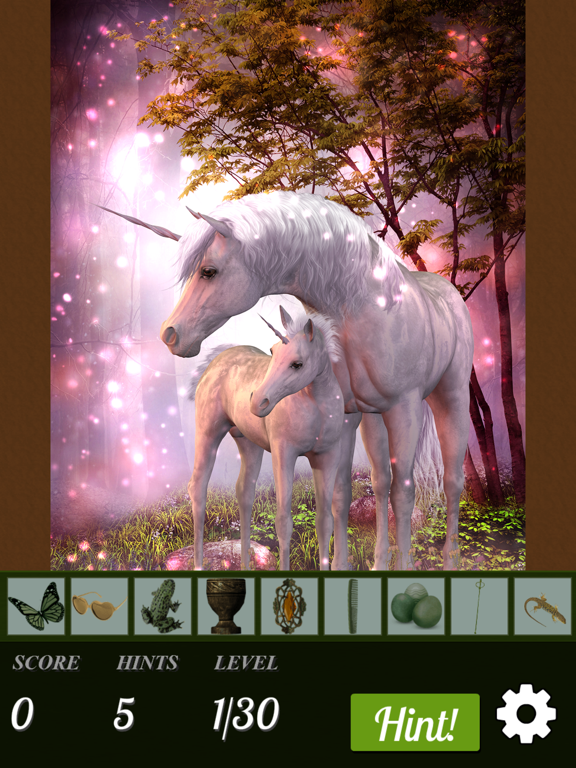 Hidden Object - Unicorns Illustrated iPad screenshot