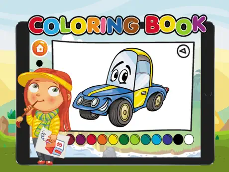 48 Coloring Pencil:Coloring Book Page For Boy&Girl