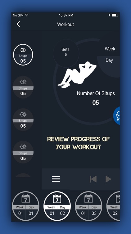 Weekly Sit Ups Workout