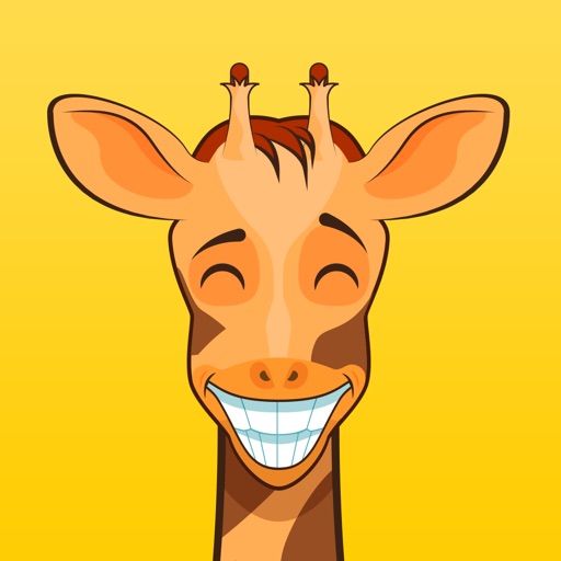 Cute Giraffe Emoji Animal Stickers for iMessage icon