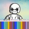 Coloring Page Game Robot Edition