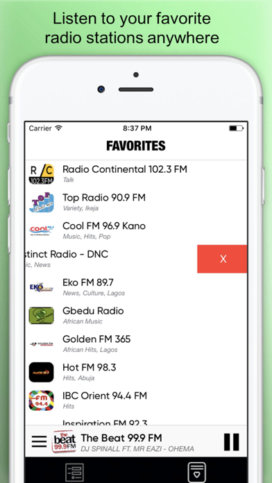 Screenshot #2 pour Radio Nigeria : nigerian radios FM