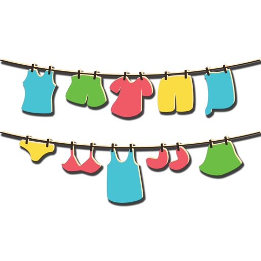 Seamless Laundry Day Stickers icon