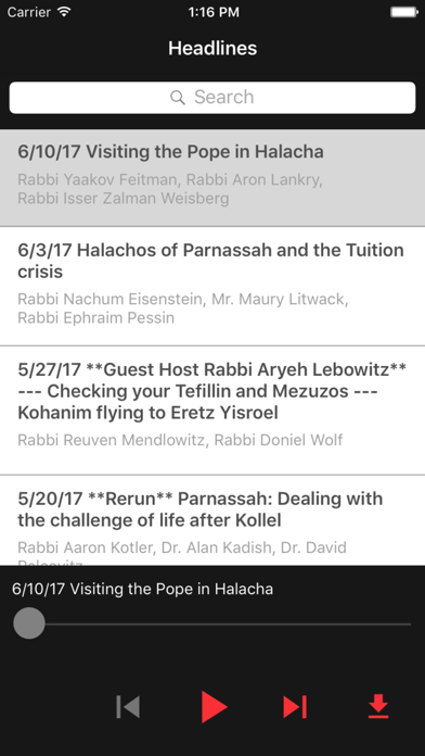 Screenshot #1 pour Headlines Radio Show