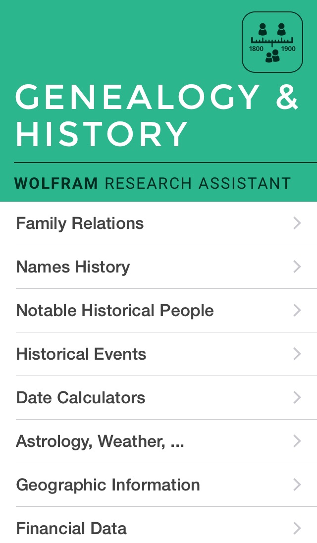 Wolfram Genealogy & History Research Assistantのおすすめ画像1