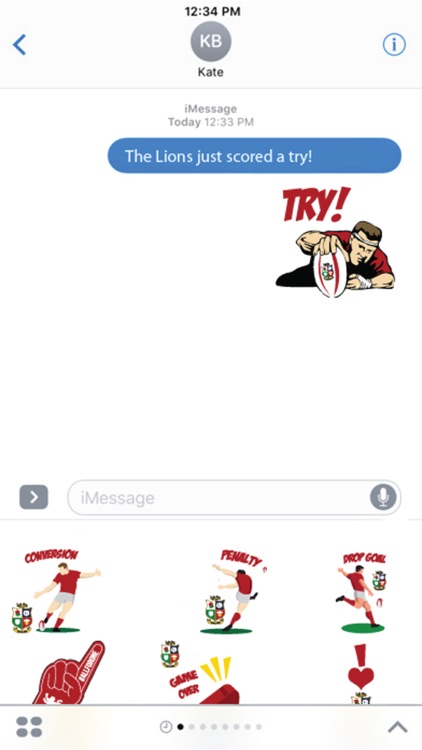 Official Lions Sticker pack