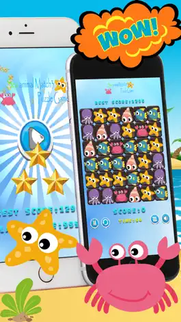 Game screenshot Sea animal Match 3 Puzzle Game For Kids apk