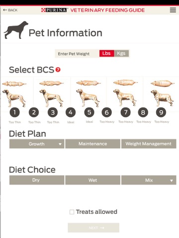 Purina® Feeding Guide HD screenshot 2