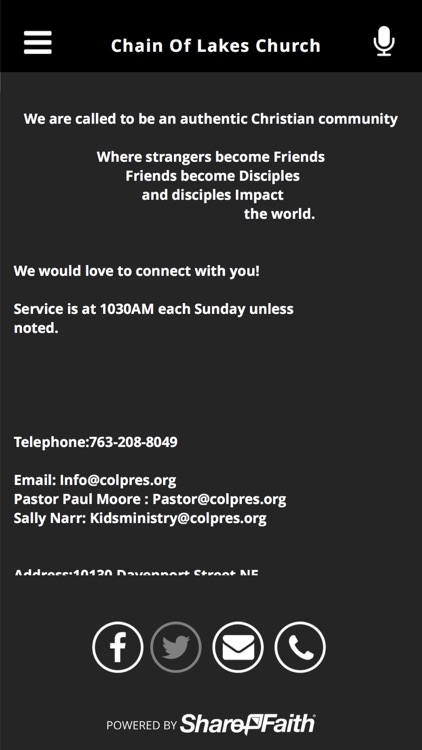 Chain Of Lakes Church