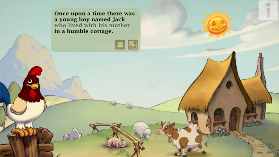 Captura de pantalla de Jack And The Beanstalk Interactive Storybook en iPhone 4