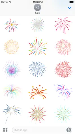 Game screenshot Animated Fireworks Celebration Stickers apk