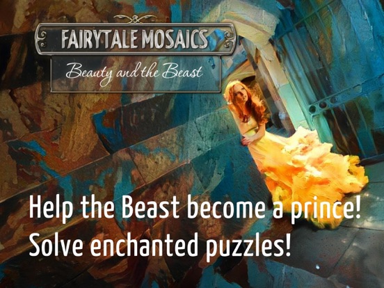 Screenshot #1 for Fairytale Mosaics. Beauty and the Beast's puzzles