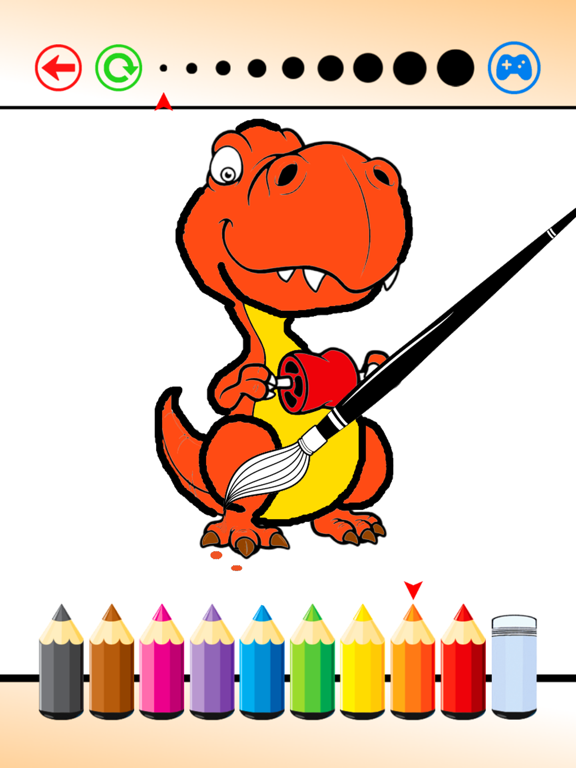 Screenshot #4 pour Coloring Book and Draw Dinosaur on Sketch Line