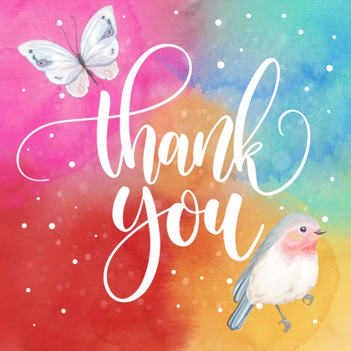 Thank You From the Heart Flowers & Drinks Stickers icon