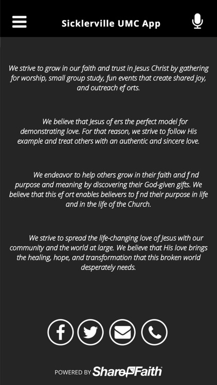 Sicklerville UMC App