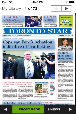 Toronto Star ePaper Edition screenshot 2