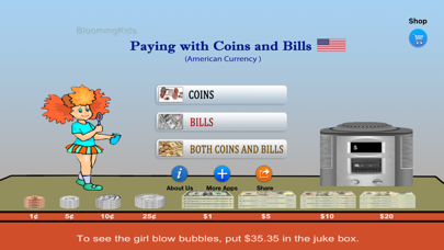 Paying with Coins and Bills (American Currency) iPhone screenshot 5 - Education app
