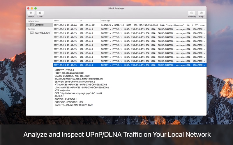 Screenshot #1 for UPnP Analyzer