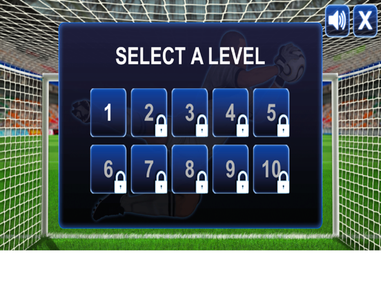Goalkeeper Challenge Prof iPad screenshot