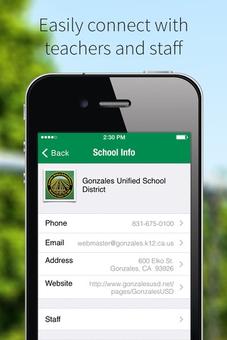 Gonzales School District screenshot 2
