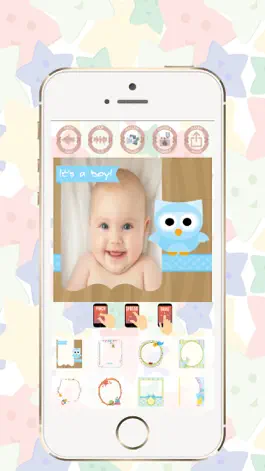 Game screenshot Baby photo frames edit and create beautiful cards mod apk