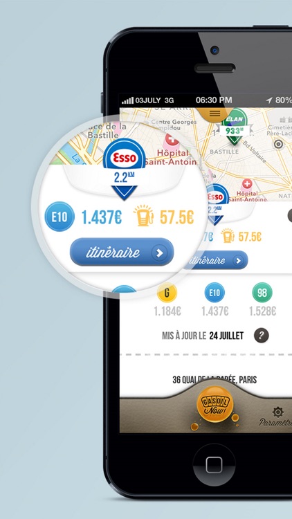 Essence / Gasoil Now - Prix comparateur