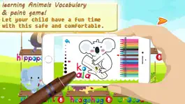 Game screenshot Animal Vocab & Paint Game - Sketchbook for kids hack
