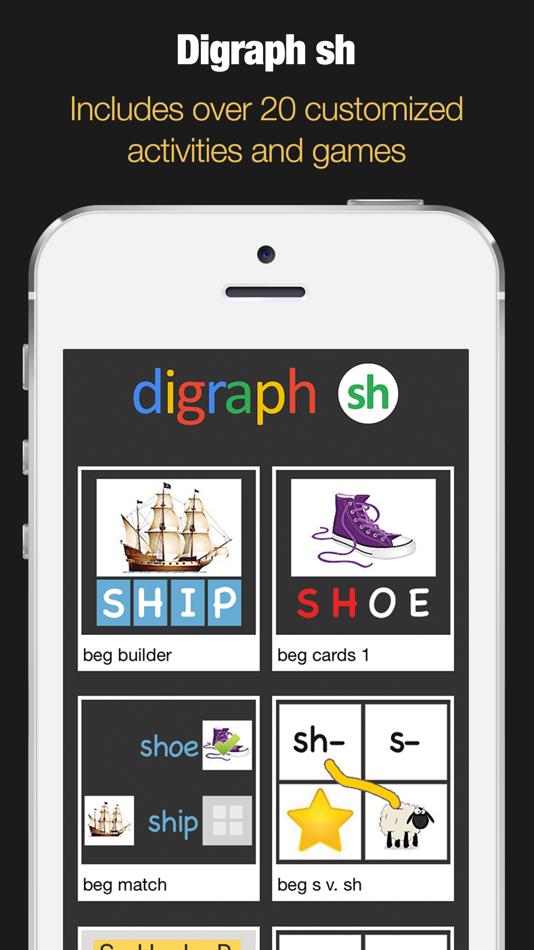 #1. Digraphs sh - Flashcards & Games (iOS) 来自: Innovative Mobile Apps