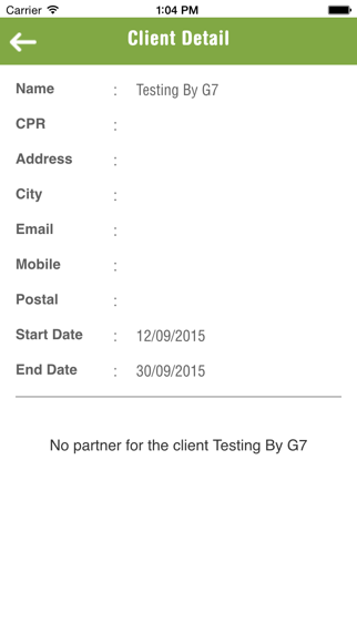 Validi Clinic system Screenshot