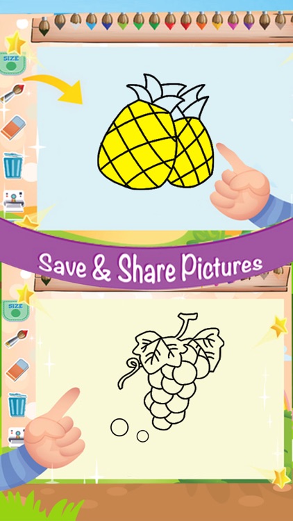 宝宝学涂色2(Pro)－水果派对 screenshot-3