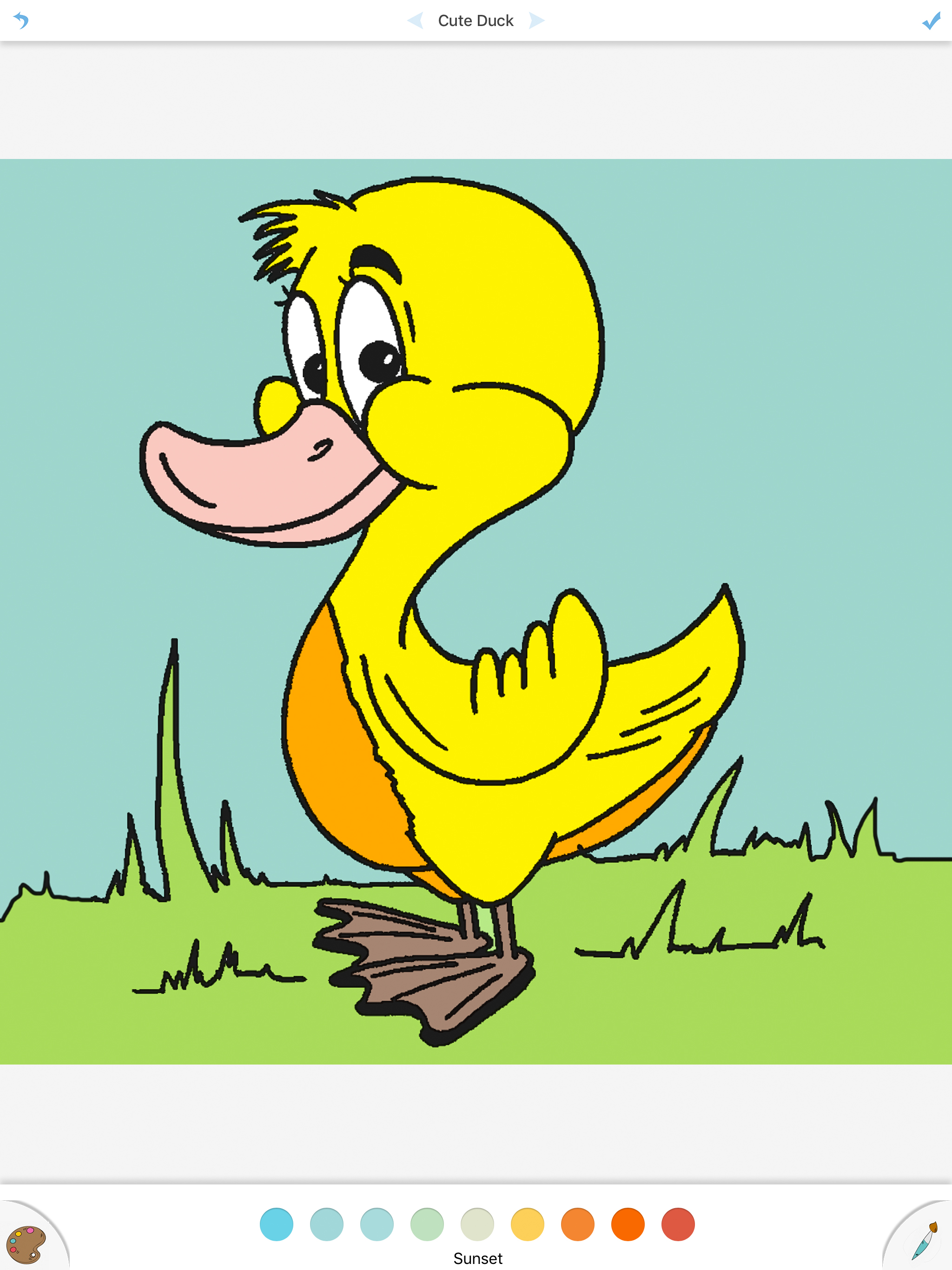 Cute Duck Coloring Drawing Book For Kids screenshot 5
