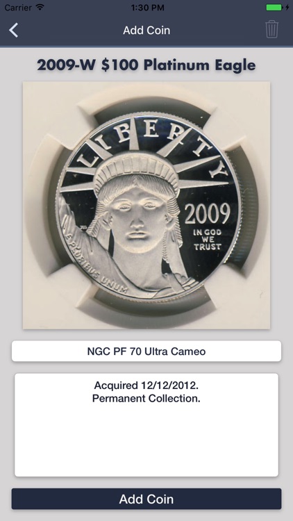 Platinum Eagles - Coin Guide & Collection Tracker screenshot-4
