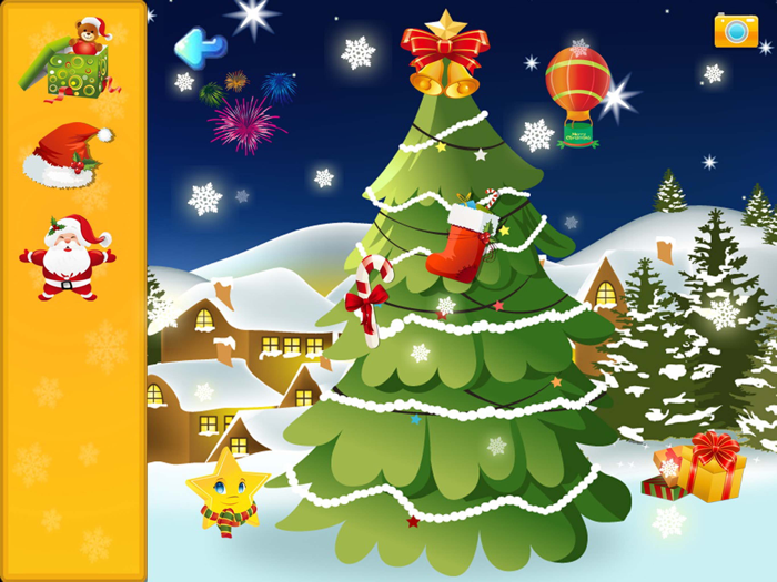 圣诞节识字拼图-读拼音认汉字玩游戏