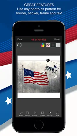 Game screenshot 4th of July Pics – Patriotic pic stickers America hack