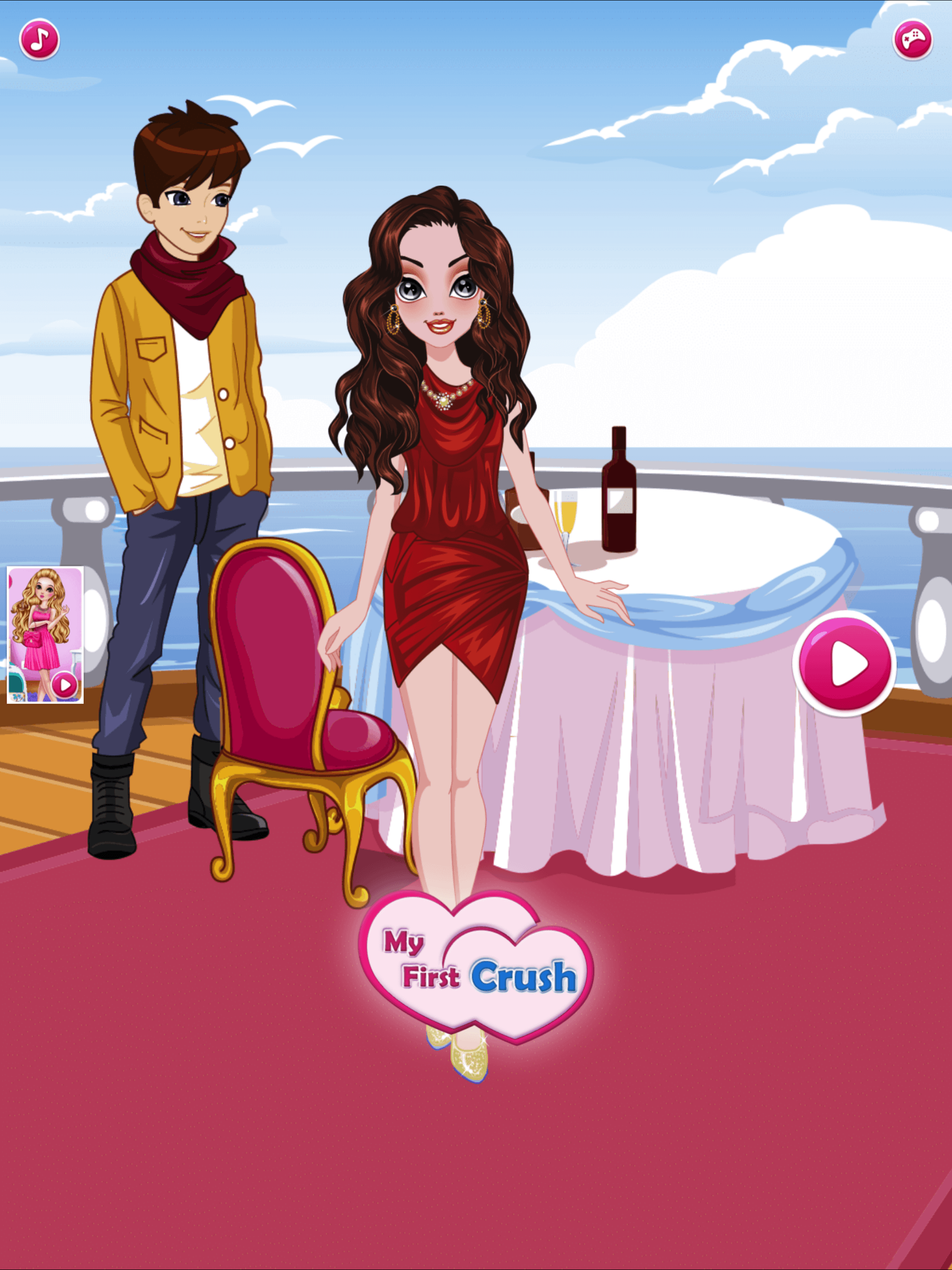 My First Crush — Girl dress up & love games