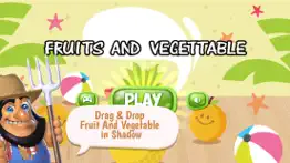 fruits and vegetable vocabulary puzzle games iphone screenshot 1