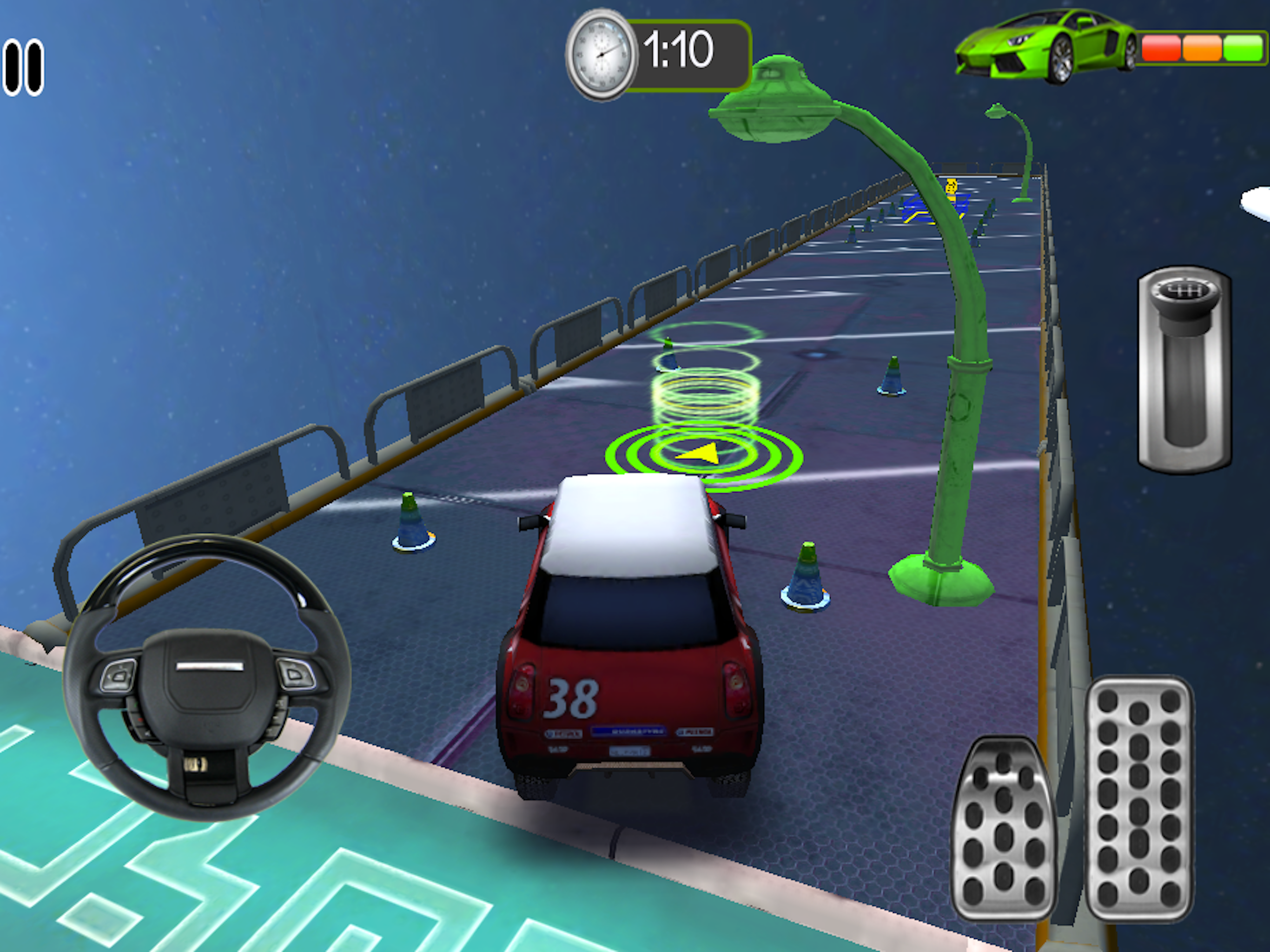 Space Car Parking 3D 2017 screenshot 7