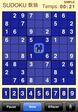 Screenshot #1 pour Sudoku