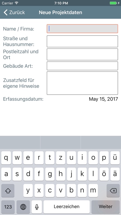 Feuerbeschau vor Ort