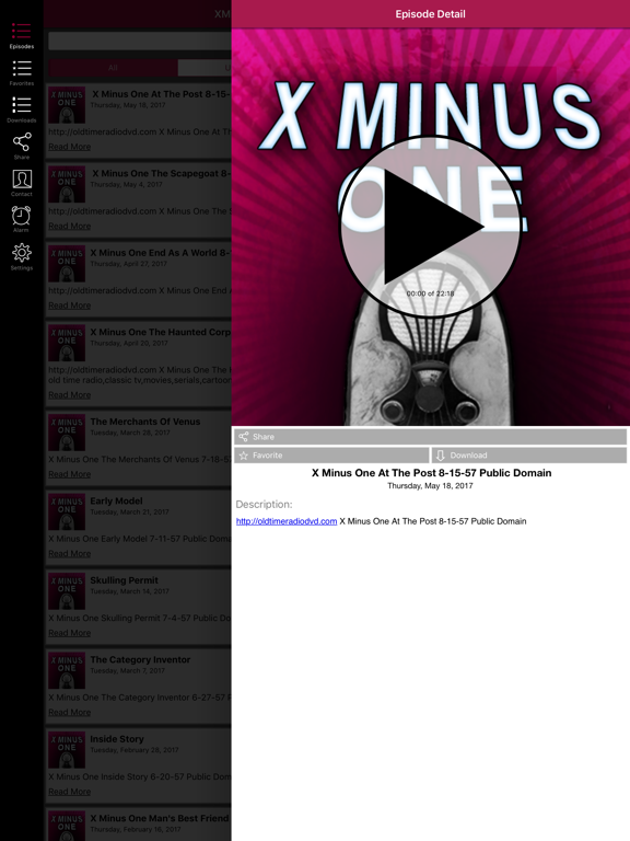 Screenshot #5 pour X Minus One - Old Time Radio App