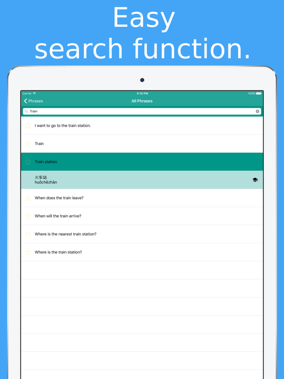 Simply Learn Mandarin Chinese Phrasebook iPad screenshot 5 - Education app