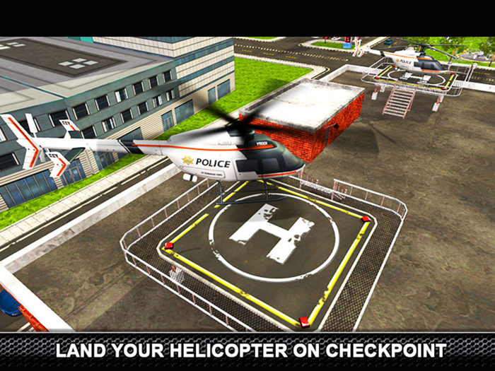 Cop Helicopter Flight Sim 3D- Pilot Chase Criminal