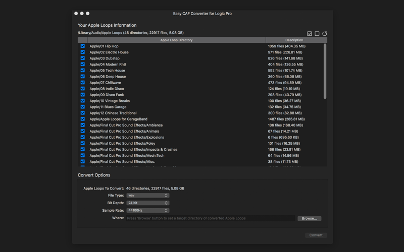 CAF Converter for Logic Pro thumbnail 1