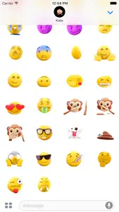 3D animated smileys screenshot #3 for iPhone