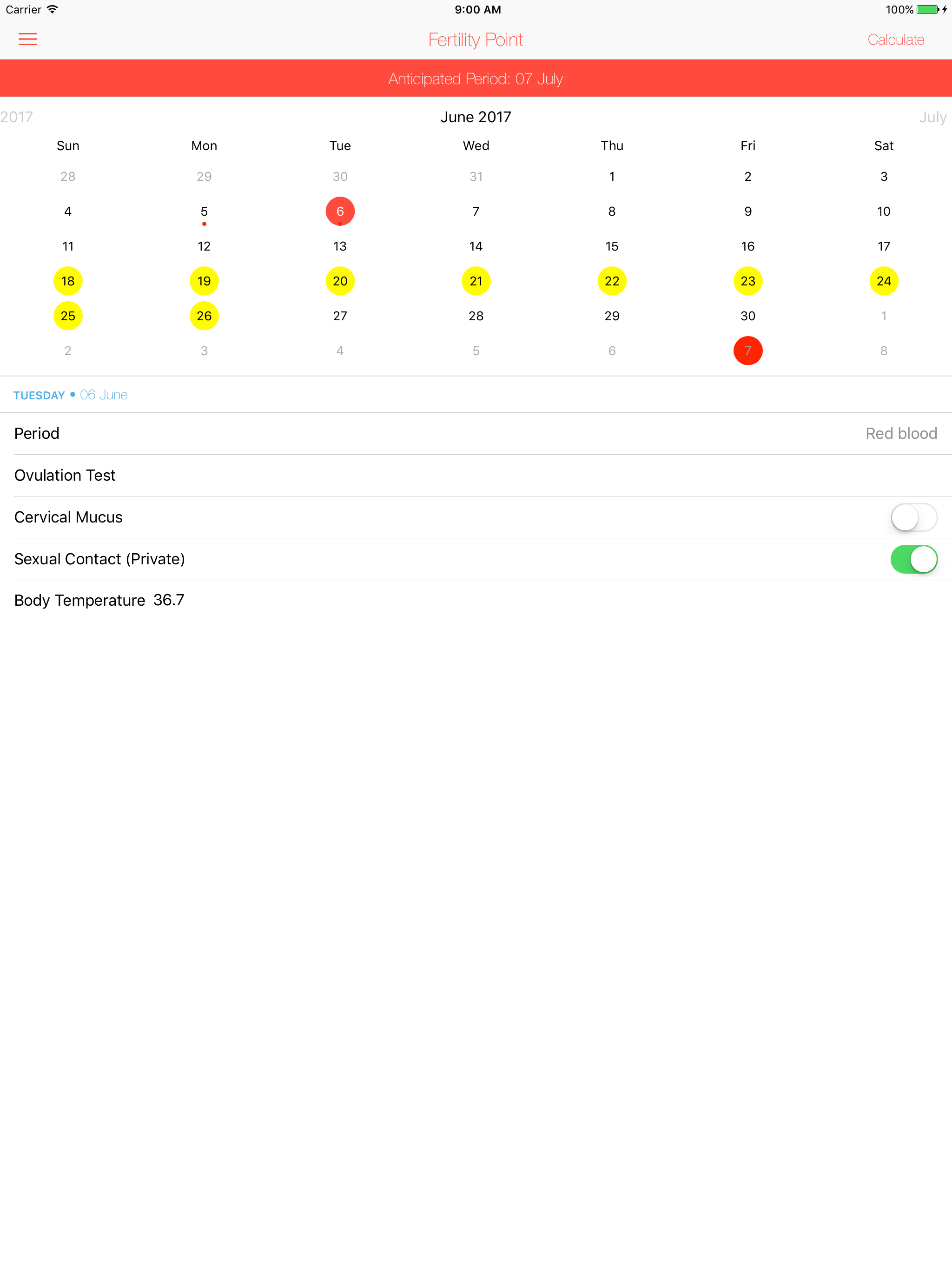 Fertility Point screenshot 4