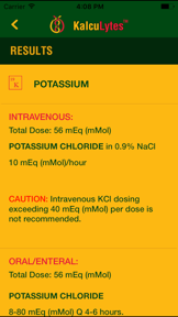 KalcuLytes - Electrolyte Replacement Calculator screenshot