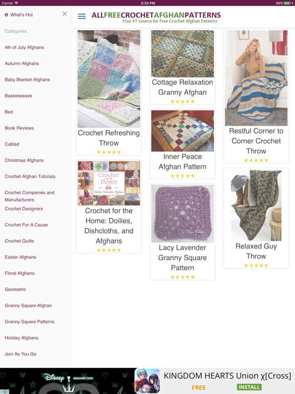 Screenshot #6 pour AllFreeCrochetAfghanPatterns