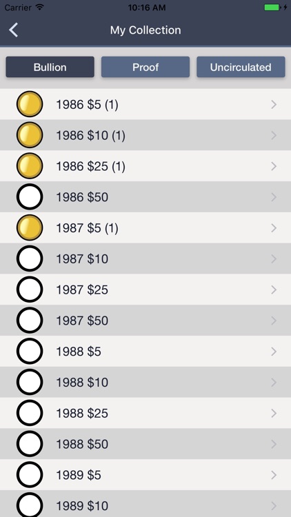 Gold Eagles - Coin Guide & Collection Tracker screenshot-3