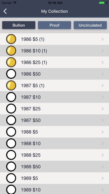 Gold Eagles - Coin Guide & Collection Tracker screenshot-3